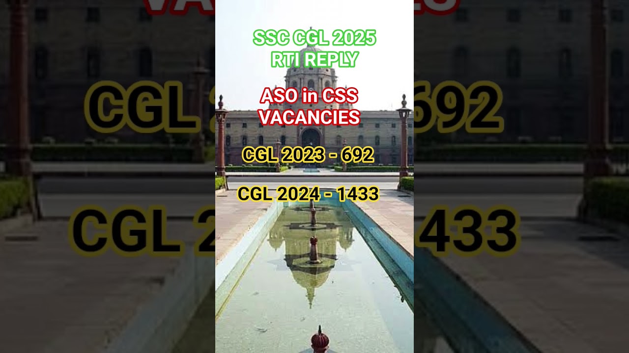 ASO CSS vacancies CGL 2025. PermanentDELHI homePosting Job✌️ 
