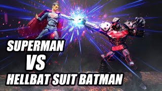Photoshop Speed Art - Superman VS Hellbat Suit Batman Toy Photography