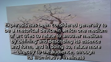 Learn about ekphrasis | what is a ekphrastic poem