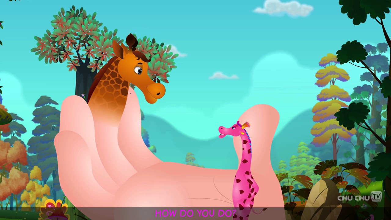 Finger Family Giraffe ChuChu TV Animal Finger Family Nursery Rhymes ...