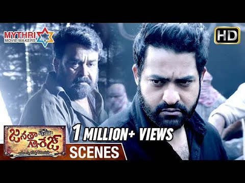 Janatha Garage Climax Scene  Jr NTR and Mohanlal Punish Unni Mukundan  Samantha  Nithya Menen