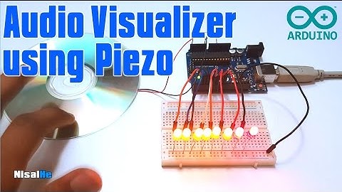 Arduino Audio Visualizer using a Piezo