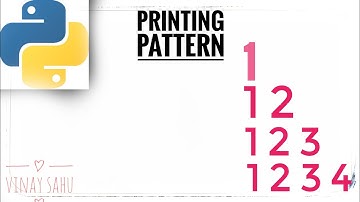 Printing 1 12 123 1234 Pattern in Python