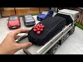 Rare BMW Sports Car Delivered by Mini Car Trailer 1:18 Scale | Solido | Diecast Model Cars