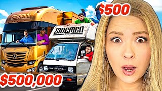 Americans React To SIDEMEN $500,000 vs $500 MOBILE HOME ROAD TRIP