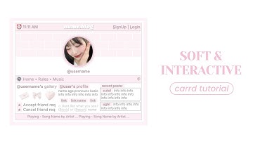 soft & interactive carrd tutorial - cr syhnrio