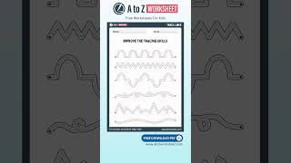 Zig Zag Line Tracing Worksheet for Nursery Kids – Free PDF