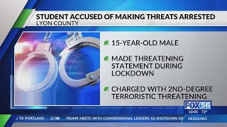 Student accused of making threats arrested