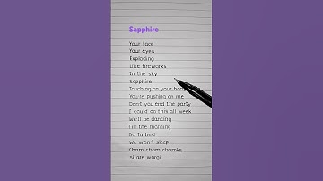 Thumbnail of Sapphire🌸 - Ed Sheeran ft. Arijit Singh (Lyrics) #lyrics #song #trending