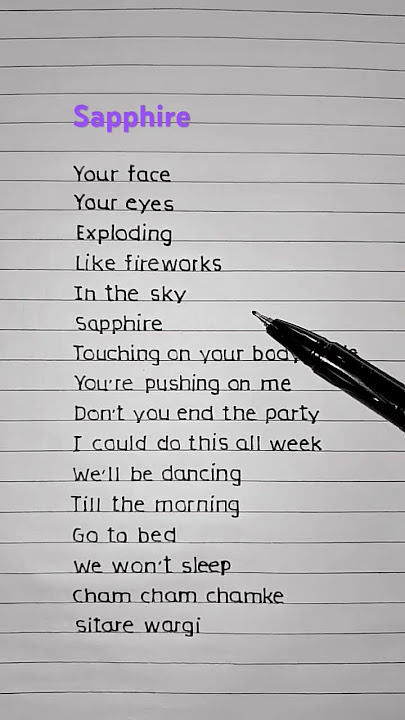 Sapphire🌸 - Ed Sheeran ft. Arijit Singh (Lyrics) #lyrics #song #trending