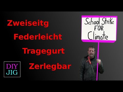 How to make the perfect sign for #FridaysForFuture - DIY JIG