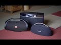 JBL Boombox vs Harman/Kardon Go+Play vs Aiwa Exos 9 - Sound comparison...