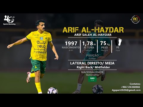 Arif Al Haydar Lateral Direito Meia Right Back Midfielder 2025