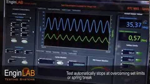 Torque test system, spring machine