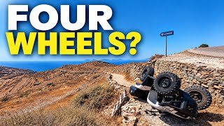 FOUR WHEELS, NO ROOF, NO DOORS | Folegandros, Greece