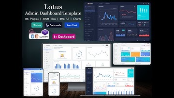 Admin Panel Dashboard Template Bootstrap UI Kit Webapp – Lotus