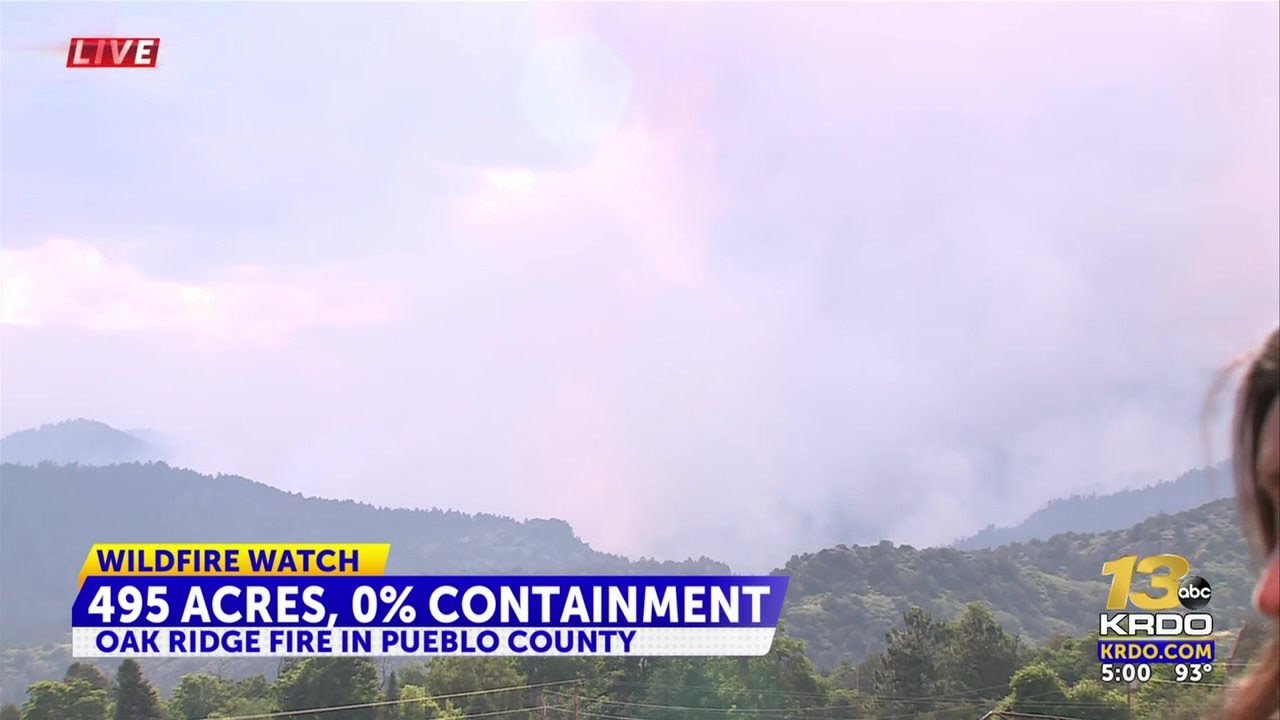 Oak Ridge Fire near Beulah nears 500 acres in size, 0% containment ...