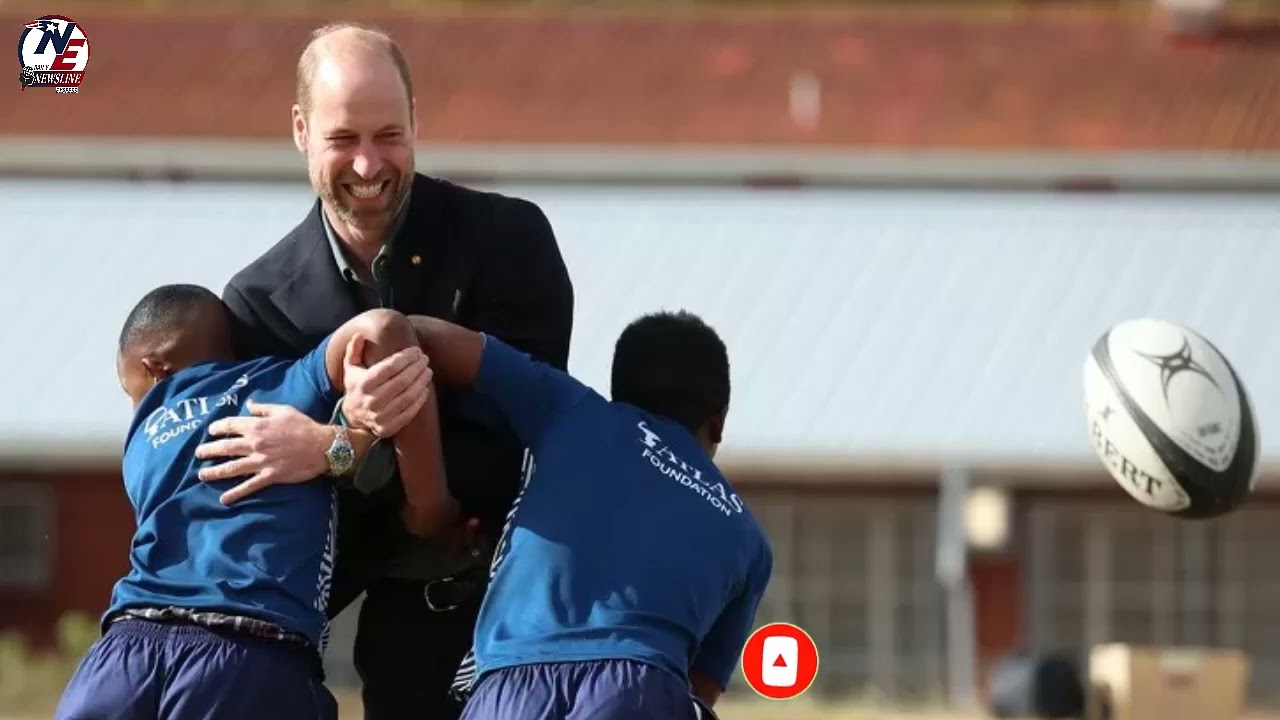 Prince William Plays Rugby While Visiting Program Creating a Safe Space for Kids