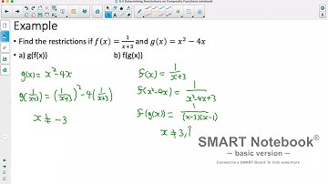 Precalculus 12: 5.4 Determining Restrictions on Composite Functions