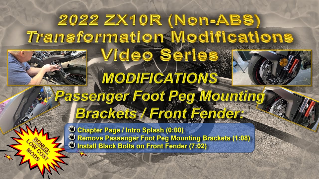 008) Passenger Foot Peg Brackets/Bonus: 21-25 #NinjaZX10R