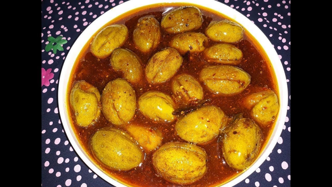 জলপাইয়ের টক ঝাল মিষ্টি আচার রেসিপি । Jolpai Achar Recipe Olive