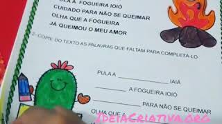 Atividades Festas Juninas Alfabetização