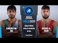 GOLD GR - 97 kg: M. SARAVI (IRI) v. A. SZOKE (HUN)