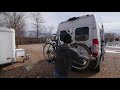 RockyMounts BackStage Swing Away Bike Rack on Promaster Camper Van