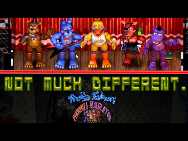 What is the difference between Fnaf 6 pizzeria simulator and