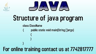 structure of java program explanation in hindi