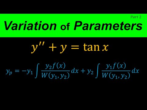 Variation of parameters