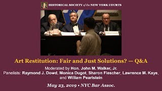 Art Restitution: Fair and Just Solutions? — Q&A