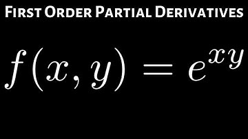 First Order Partial Derivatives of f(x, y) = e^(xy)