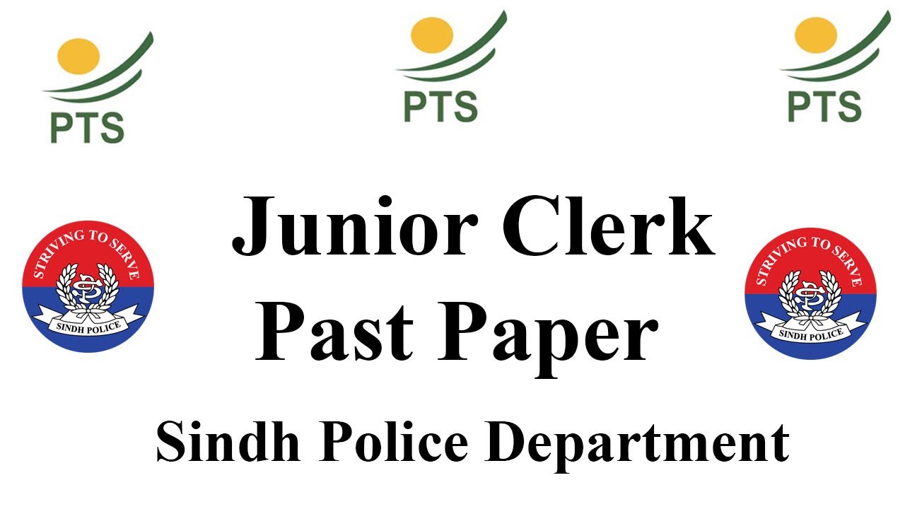 Junior Clerk Past Papers 2021 | PTS Past Papers for Sindh Police ||Pak Urdu Tv||