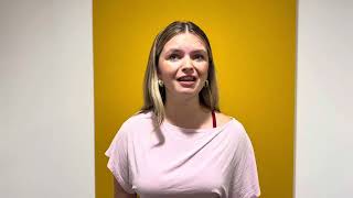 Amelia Ryan, second year, musical theatre solo audition, The Visitor, Sienna Spiro