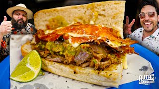 TORTA DE ASADO del Mercado, SORBETES y CHELAS en CANTINA de MÉRIDA FT @Donsocotroco