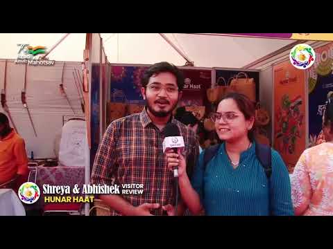 अतिथि अभिषेक और श्रेया जी को हुनर हाट बहुत ही अच्छा लगा।