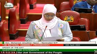 Hon Umulkher Harun tough question for the government to explain how Tana River boat capsized