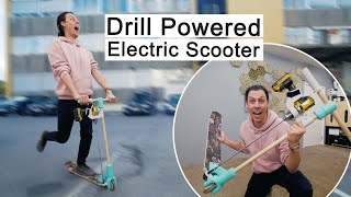I made an electric scooter, using 3d printed parts old skateboard. and
powered it drill! check out my brand new merchandise store: htt...