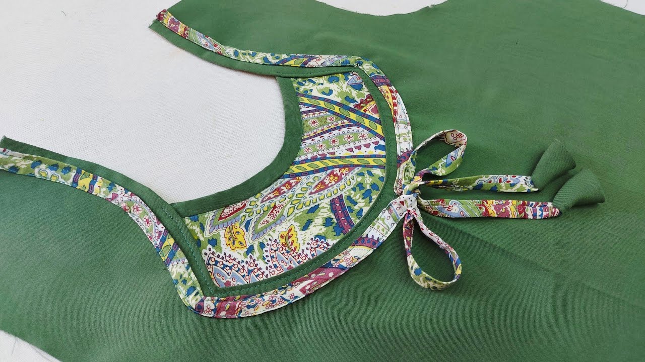 خياطة موديل نازك و رقيق -  Very beautiful blouse design cutting and stitching very easy method