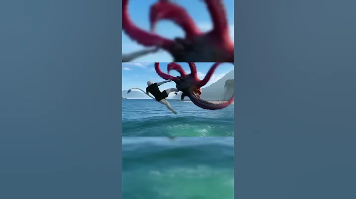 🐾🙀😿handsome cat fight with octopus🐙🌊😭 #cat #shorts #aicat #catsfight #viralcat #貓