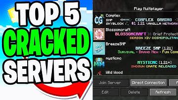 Top 5 Cracked Servers For Minecraft 1.21.8! - Java & Bedrock