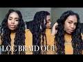 Braid out on Locs | No retwist