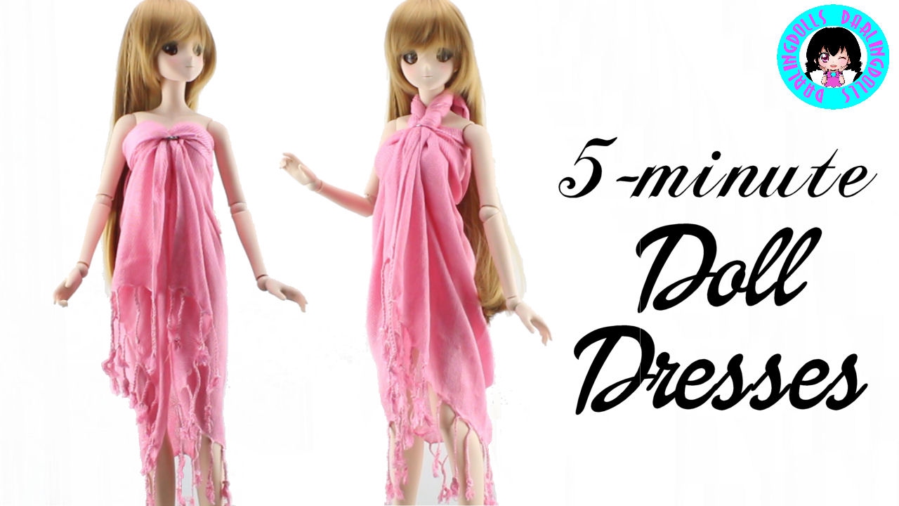 5 minute craft doll dress