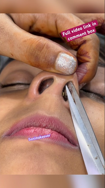 Piggy nose hair cutting #shorts