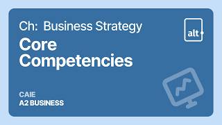 Core Competencies | Business Strategy  |  A Level Business 9609