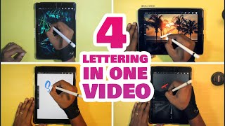 Lettering | 4 lettering in 1 video | iPad | Procreate | Typography screenshot 4