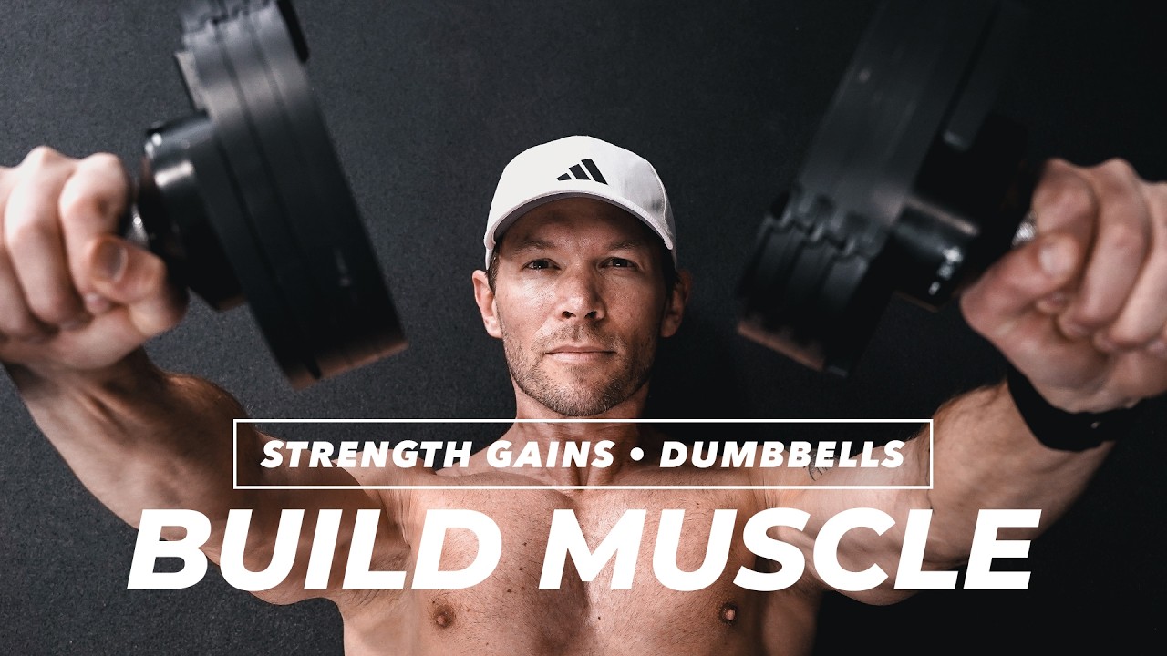 Full Body Dumbbell Workout at Home for Strength & Muscle Gains