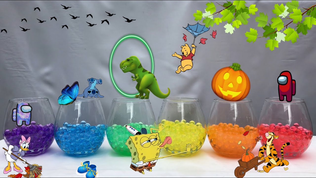 BELAJAR MENGENAL WARNA WATER BEADS YouTube