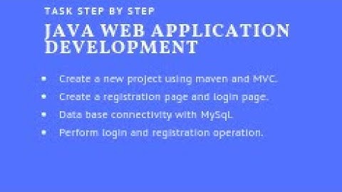 Java web application development tutorial login and registration in java with mysql using MVC
